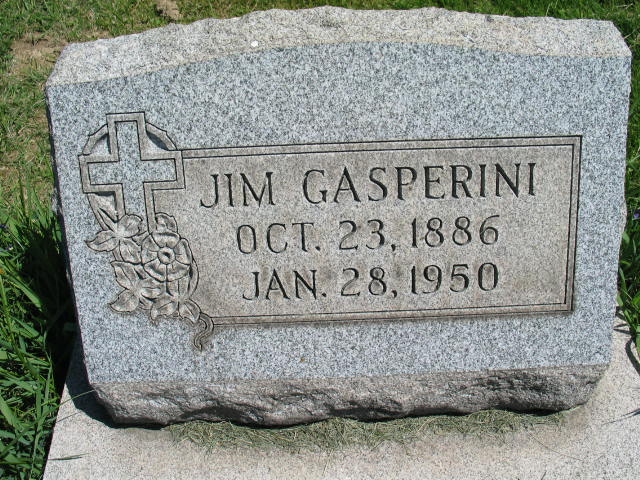 Jim Gasperini tombstone