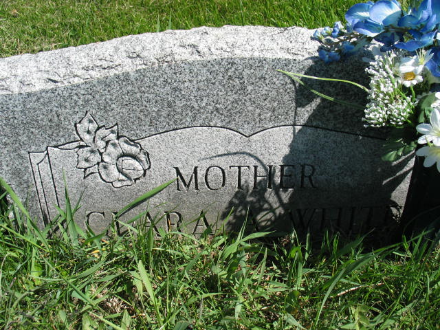 Clara A. White tombstone