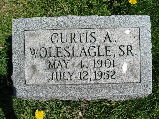 Curtis A. Woleslagle, Sr. tombstone