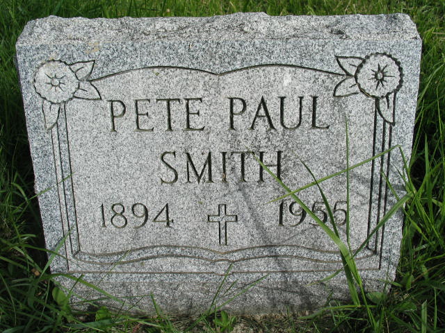 Pete Paul Smith tombstone