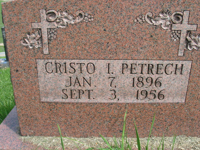 Cristo I. Petrech tombstone