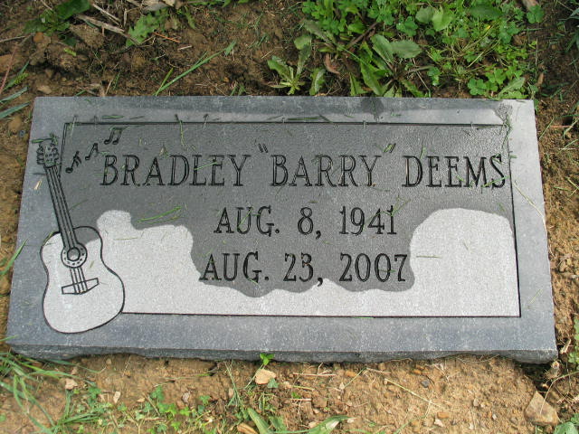 Bradley "Barry" Deems tombstone