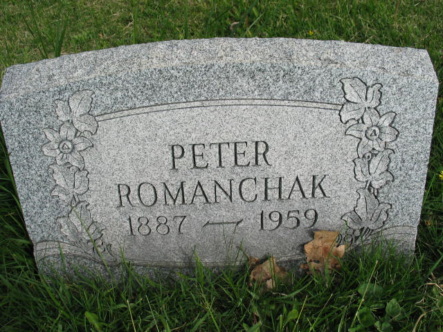 Peter Romanchak tombstone