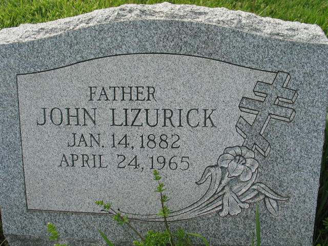 John Lizurick tombstone