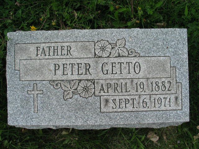 Peter Getto tombstone
