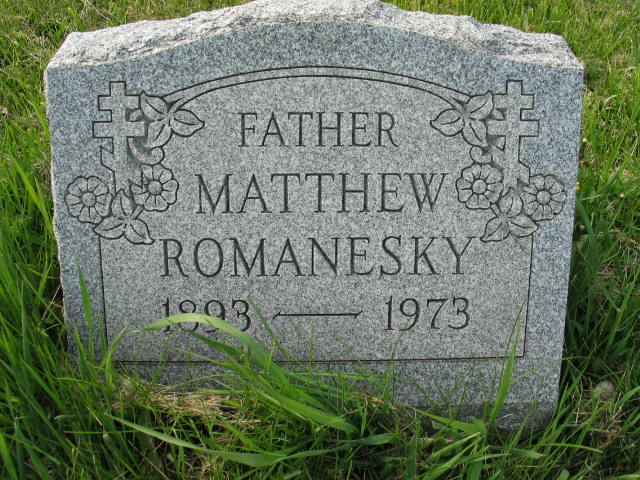 Matthew Romanesky tombstone