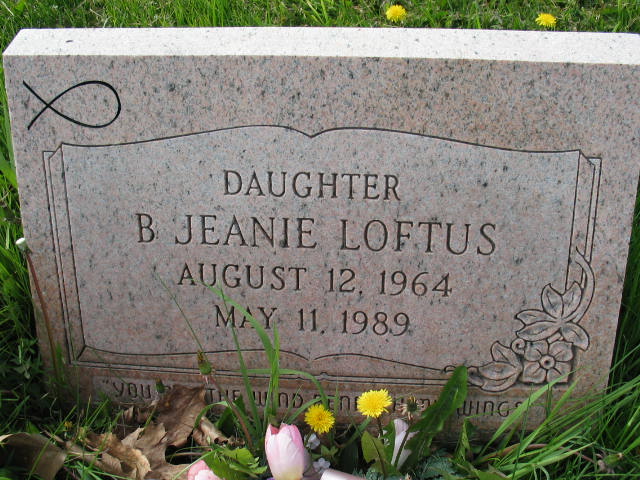 B. Jeanie Loftus tombstone